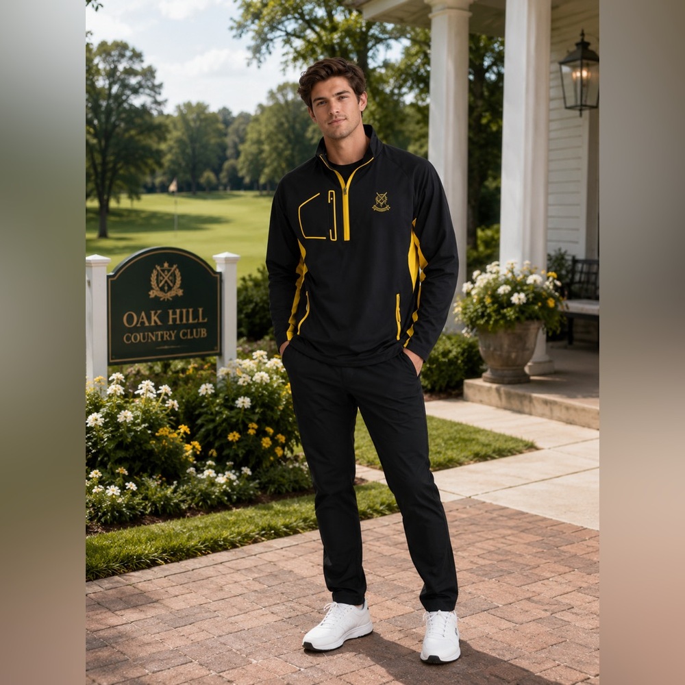 Sunice Black and Yellow Men's Jacket